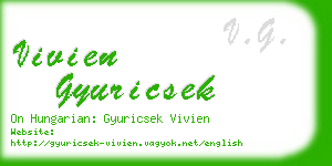 vivien gyuricsek business card